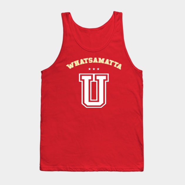 Whatsamatta U Letter Awesome Funny University Tank Top by tanambos